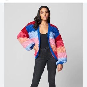 Blank NYC multicolor cardigan, XS, NWT